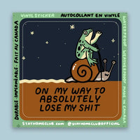 Stay Home Club - Vinyl Sticker - Lose My Shit