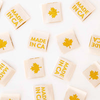 Sarah Hearts - Sewing Labels - Made In Canada Gold