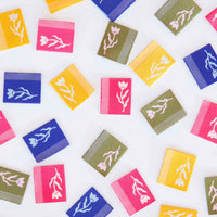 Sarah Hearts - Sewing Labels - Tiny Floral Side Labels