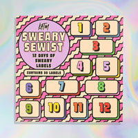 PREORDER - KATM - Sewing Labels - 2026 Advent Calendar - Sweary Sewists