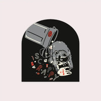 Stay Home Club - Vinyl Sticker - Scrappy Raccoon (Trash)