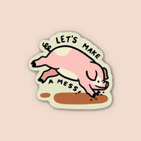 The Golden Doodle - Vinyl Sticker - Let's Make a Mess