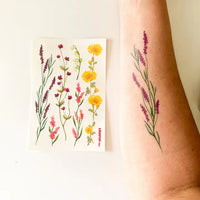 Les Tatoués - Temporary Tattoos - Delicate flowers