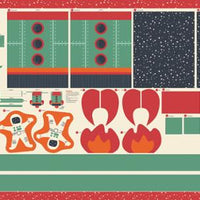 Moda - Cotton - 321 Blast Off - Back Pack - Panel