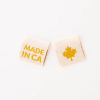 Sarah Hearts - Sewing Labels - Made In Canada Gold