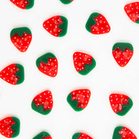 Sarah Hearts - Buttons - Strawberry - Large