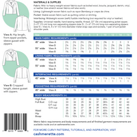 Cashmerette - Canton Moto Jacket - 0-16