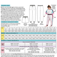 Tilly And The Buttons - Cece Joggers + Shorts