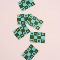 Matchy Matchy Sewing Club - Sewing Labels - Handmade Checkerboard Large