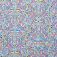 Figo - Cotton - Magic Garden - Celeste Paisley - Blue