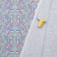 Figo - Cotton - Magic Garden - Celeste Paisley - Blue