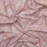 Figo - Cotton - Magic Garden - Celeste Paisley - Orange