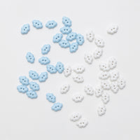 Buttons - 2 Hole - 5mm - Cloud - Assorted