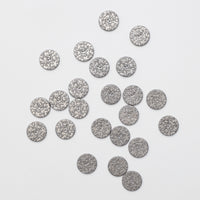 Buttons - 2 Hole - 20mm - Antique Silver - Floral