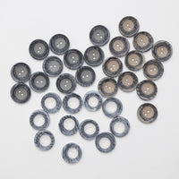 Buttons - 2 Hole - 28mm - Dish - Assorted