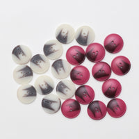 Buttons - 2 Hole - 30mm - Matte - Assorted