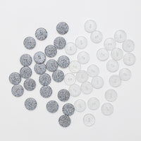 Button - 2 Hole - 18mm - Glitter - Assorted