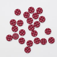 Buttons - 2 Hole - 18mm - Pillow - Burgundy