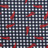 Cotton - Twill - Lobster Plaid - Navy