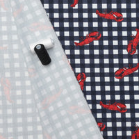Cotton - Twill - Lobster Plaid - Navy