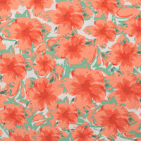 Rayon - Twill Print - White Peach