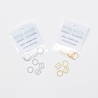 Metal Lingerie Rings + Sliders - 2 Sets - Assorted