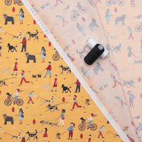 Moda - Cotton - Dog Daze - Daily Walk - Buttercup