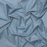 Moda - Cotton - Dog Daze - Woof - Blue