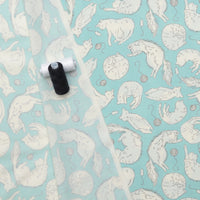 Moda - Cotton - Here Kitty Kitty - Sleepy Time - Aqua