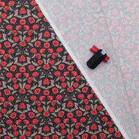 Lewis & Irene - Cotton - Poppies - Poppies and Hare - Dark