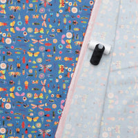 Desert Blooms - Cotton - Flora & Fun - Blue Jay