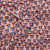 Cotton + Steel - Cotton - East Coast - Speed Dial - Dusty Rose