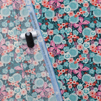 Ruby Star - Cotton - Backyard - Butterfly - Dark Teal