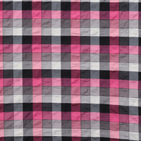 Cotton Blend - Pucker Plaid - Fuschia
