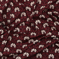 Cloud 9 - Canvas - Organic Cotton - Magic Flowers - Burgundy