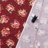 Maywood - Flannel - Cotton - Harvest Rose - Bouquets - Red
