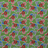 Carrie Okemaw - Poplin - Kokom Flowers - Green