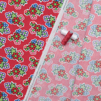Carrie Okemaw - Poplin - Kokom Flowers - Red