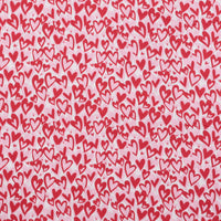 Benartex - Cotton - Love You Fur Ever - Hearts Forever - White Red