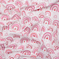 Benartex - Cotton - Love You Fur Ever - Rainbow Love - White