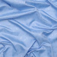 Poly Viscose Lining - Paisley - Baby Blue