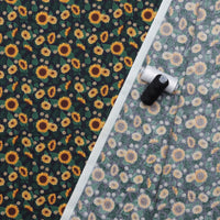 Rifle Paper Co. - Curio - Cotton - Sunflower Fields - Navy