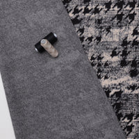 Recycled Poly - Jacquard Knit - Plaid Houndstooth