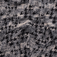 Recycled Poly - Jacquard Knit - Plaid Houndstooth