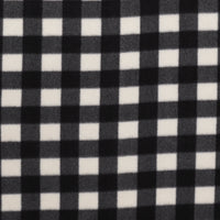 Fleece - Arctic Check - White Black