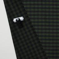 Wool Blend - Plaid Coating - Forest