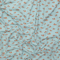 Cotton - Jersey - Clown Fish - Mint