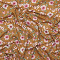 Cotton - French Terry - Bloom & Blossom - Curry