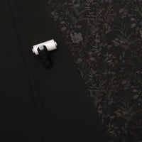 Recycled Poly - Ponte Print - Floral - Black Green