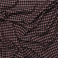 Wool - Suiting - Plaid - Navy Red Blue